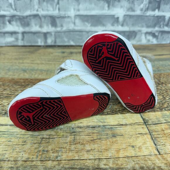 Nike Air Jordan 5 Retro Crib Bootie Fire Red (TD) 2013 552494-100 Baby Size 3C - Picture 8 of 8